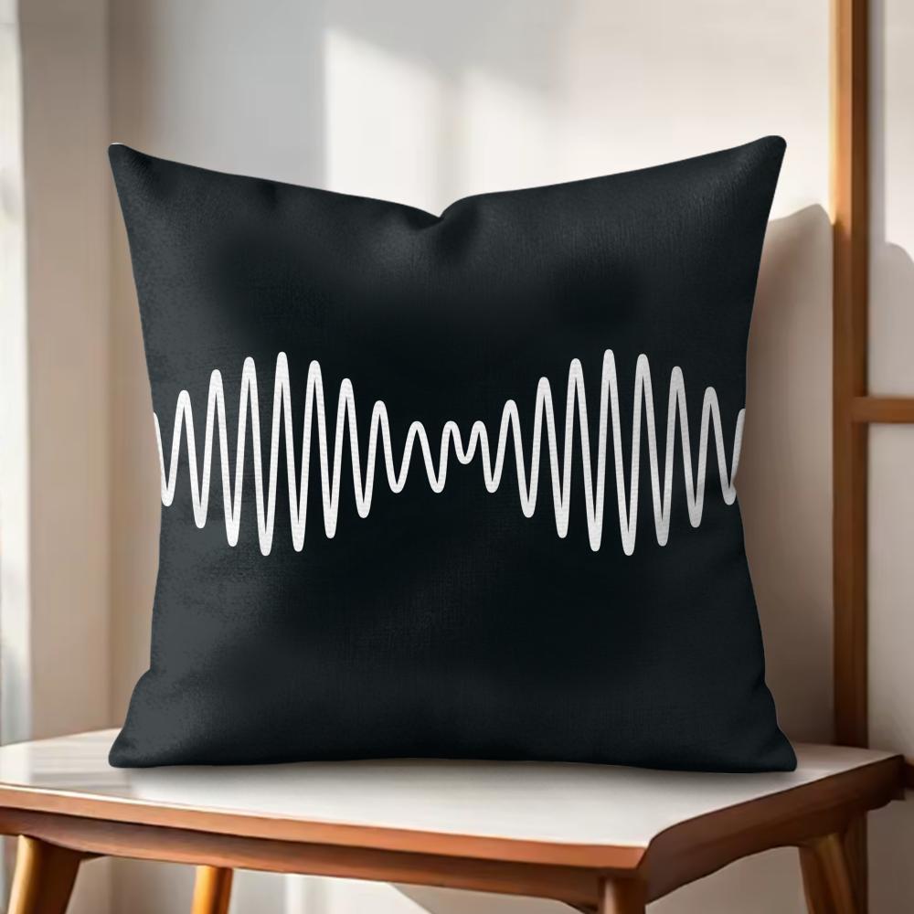 A-Arctic M-Monkeys Band Cushion Cover Natural Linen Organic Fabric Double-Sided Printing Sofa Home Decor Gift Pillow Cover