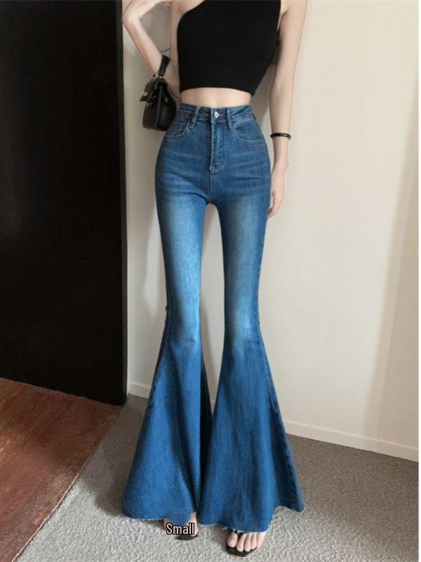 2024 High Waist Schicke Schlagweite Weite Hosen für Damen – Herbst