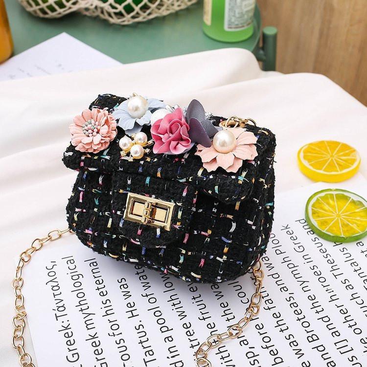 Adorable Cartoon Kids Crossbody Bag With Flower Design For Girls Mini Purse