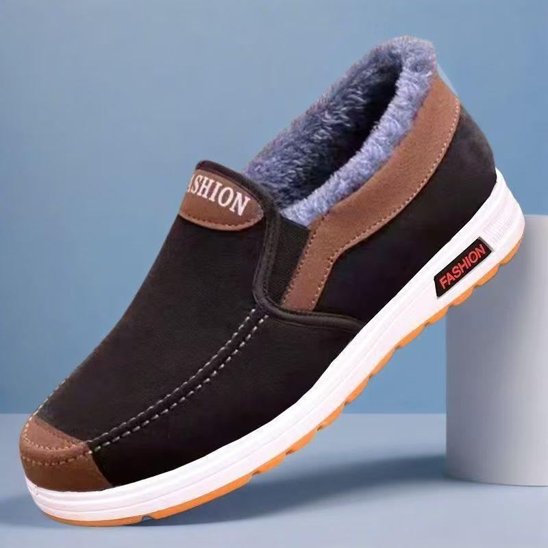 Anti-slip Cloth Shoes, Soft-soled Cotton Shoes, Thickened and Fleece Cotton Boots for The Elderly
