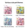 7 Grid Keycap Clicker Anti Stress Fidget Keyboard Keychain Decompression Button Hand Relax Party Favor Gift
