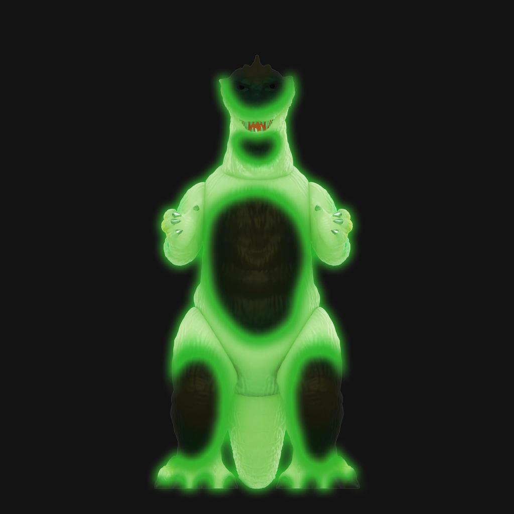 Super7 Toho Godzilla Reaction Figure Inch Toho Godzilla Action Figure Classic Monster Movie Collectible Retro Toy '55 (Glow-in-the-Dark) - 3.75