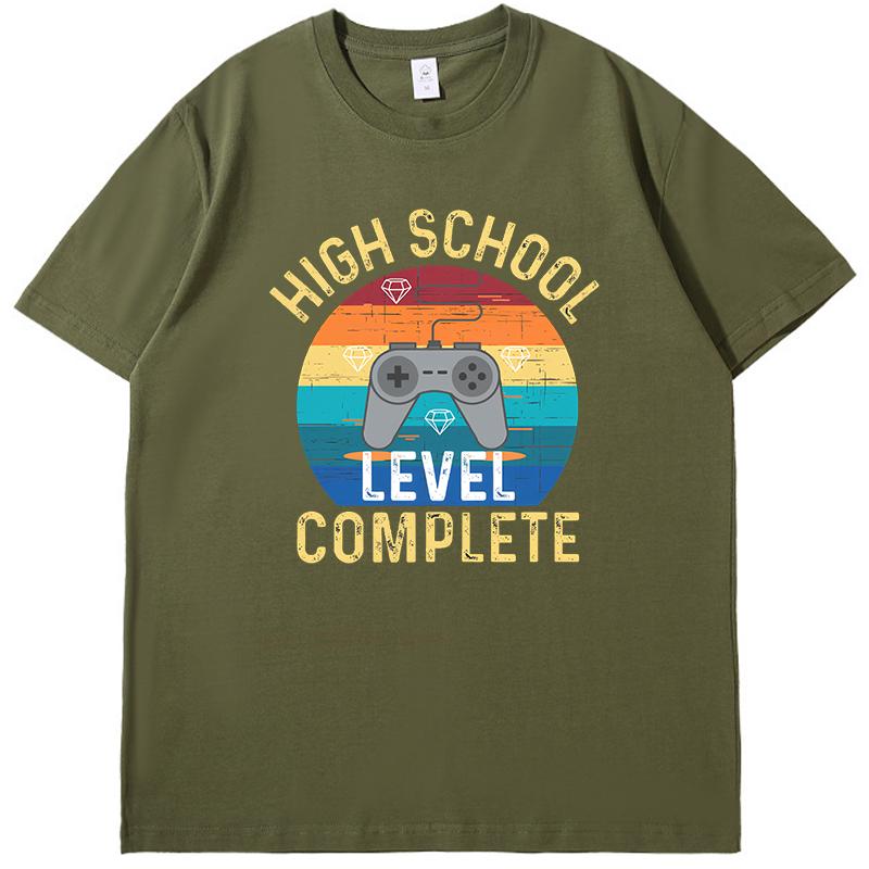 High School Level Complete Gamer Tshirt Summer Tops Tshirt New Arrival Goods New Shirts And Tshirts Cotton Mens Tshirts