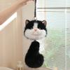 Long Tail Cat Plush Keychain Cute Stuffed Animal Doll Kawaii Ragdoll Cat Stuffed Keychain  Gift