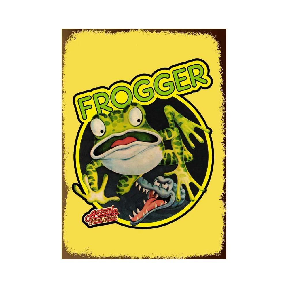 80s Retro Arcade Metal Sign, Vintage Game Tin Plaque 20x30cm