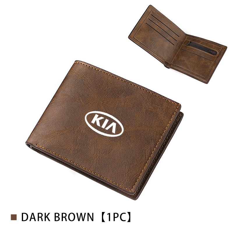 For KIA Men's Wallet NO Zipper Buckle Purse Daily Casual Zero Wallets Ceed Sportage Rio K5 K2 Optima Cerato Proceed Venga Xcpk70