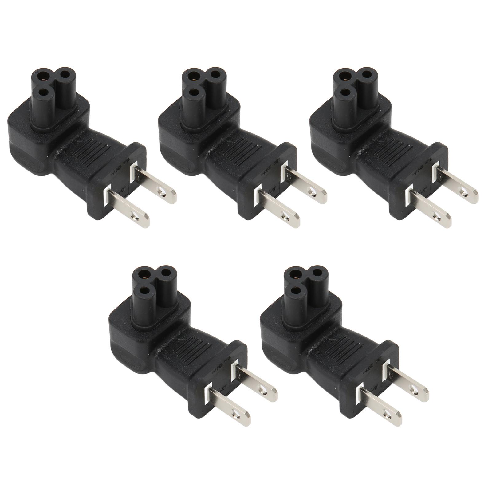 

5 шт. NEMA 1‑15P to IEC320 C5 адаптер питания Plug and Play адаптер шнура питания разъем для ноутбука US Plug