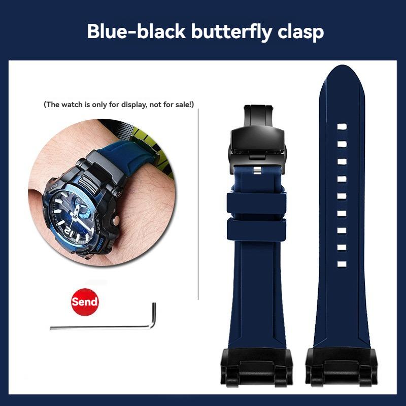 GR-B100 Silicone Watch band Men Outdoor Sports For Casio G-SHOCK 5536 GR-B100GB-1A GR-B100-1A4 Modified Watch Strap Bracelet