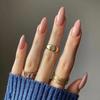 Mittelange einfarbige Aufkleb-Nagelspitzen - Fortgeschrittene Nailart-Patches