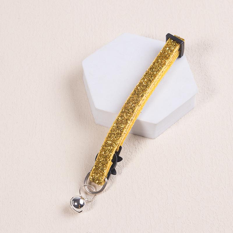 1PC Reflective Breakaway Cat Collar Safety Elastic Adjustable Neck Strap With Bell For Kitten Puppy Pet Leash Accessories