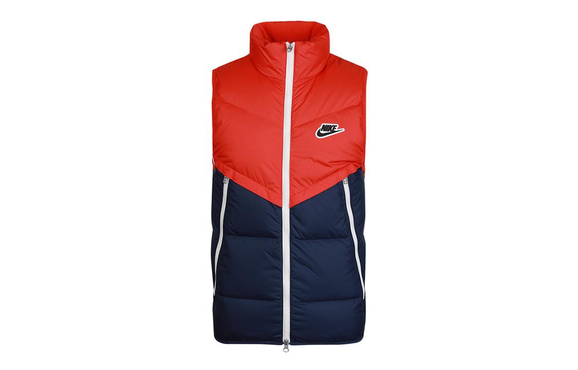 Nike Down Vests Men s Blue Red Stand Collar Thickened Other CU4415-673 M