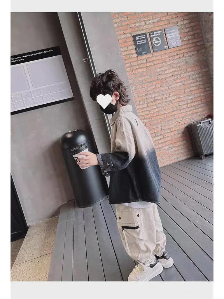 2023 Trendy Boys' Spring/Autumn Korean-Style Overalls