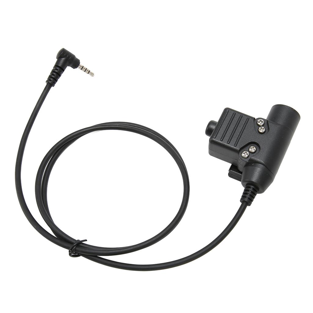PPT Push to Talk Adapter 3.5mm 1Pin Back Clip 2 Way Radio Adapter for Retevis RT40 RB15 RB615