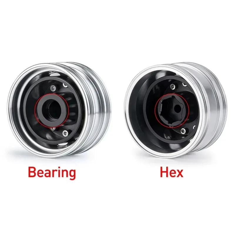 2pcs Metal Upgrade 20mm/25mm Width Wheel Drive/Bearing Hub Rim for 1/14 Tamiya RC Truck SCANIA 770S VOLVO FH16 MAN Model Car
