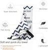 Nautical Anchor Beach Towel Custom Name Chevron Pattern Pool Cloth Tropical Summer Vacation Gift