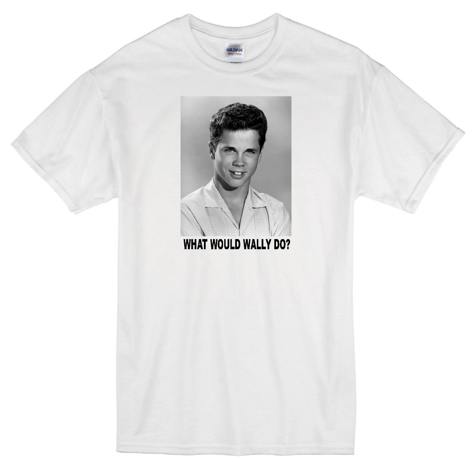 WALLY CLEAVER WWD?  LEAVE IT TO BEAVER TONY DOW CLASSIC TV WHITE T-shirt 3XL