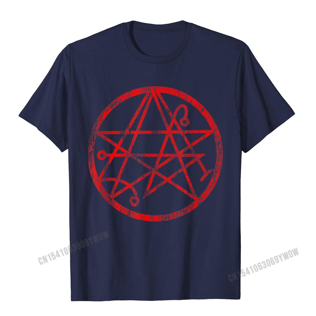 Necronomicon Symbol Shirt Demonic Gothic Horror TShirt Camisas Unisex T Shirt Popular Birthday Cotton Unisexs Tees Casual