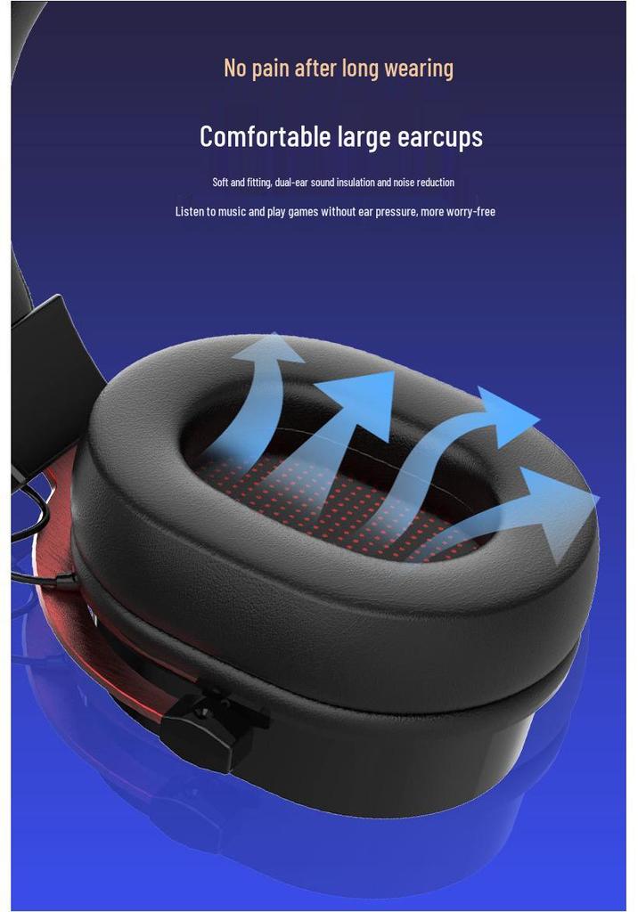 Dual-Mode Wireless Gaming Headset with Mic: 2.4G & Bluetooth for PC and Mobile.