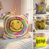 Cool Band NNirvana Cushion Cover Natural Linen Organic Fabric DoubleSided Printing Couch Pillow Covers Home Decor