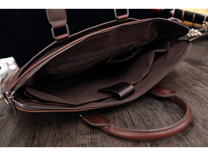 Vintage Crazy Horse Leder Herren Aktentasche - 15,6 Zoll Laptop, Schulter, Umhänge Reise- & Pendlertasche