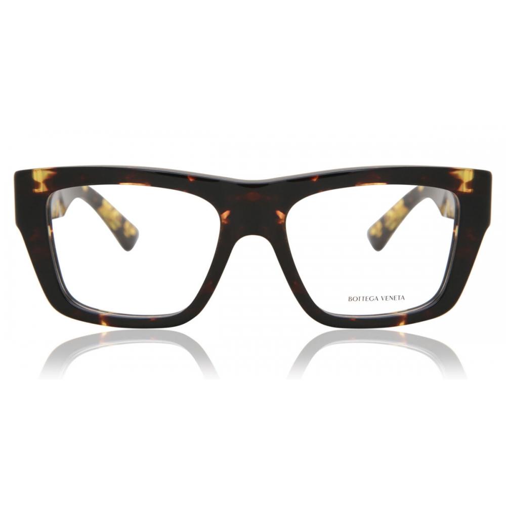

Bottega Veneta Bv1180o 002 Women Eyeglasses Black Gold Tortoise/52