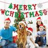 Christmas Party Decoration Kit Hanging Ornament Banner Placemat Photo Frame for Home Door Table Winter Birthday Decor