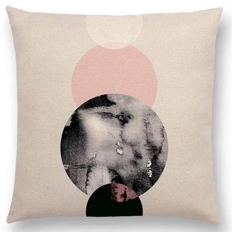 Neuestes Design Verfügbar Geometrische Texturen Grafischer Minimalismus Drucke Magischer Wald Kissenbezug