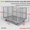 Silent Cage Trolley with Fence for Warehouse and Supermarket Logistics