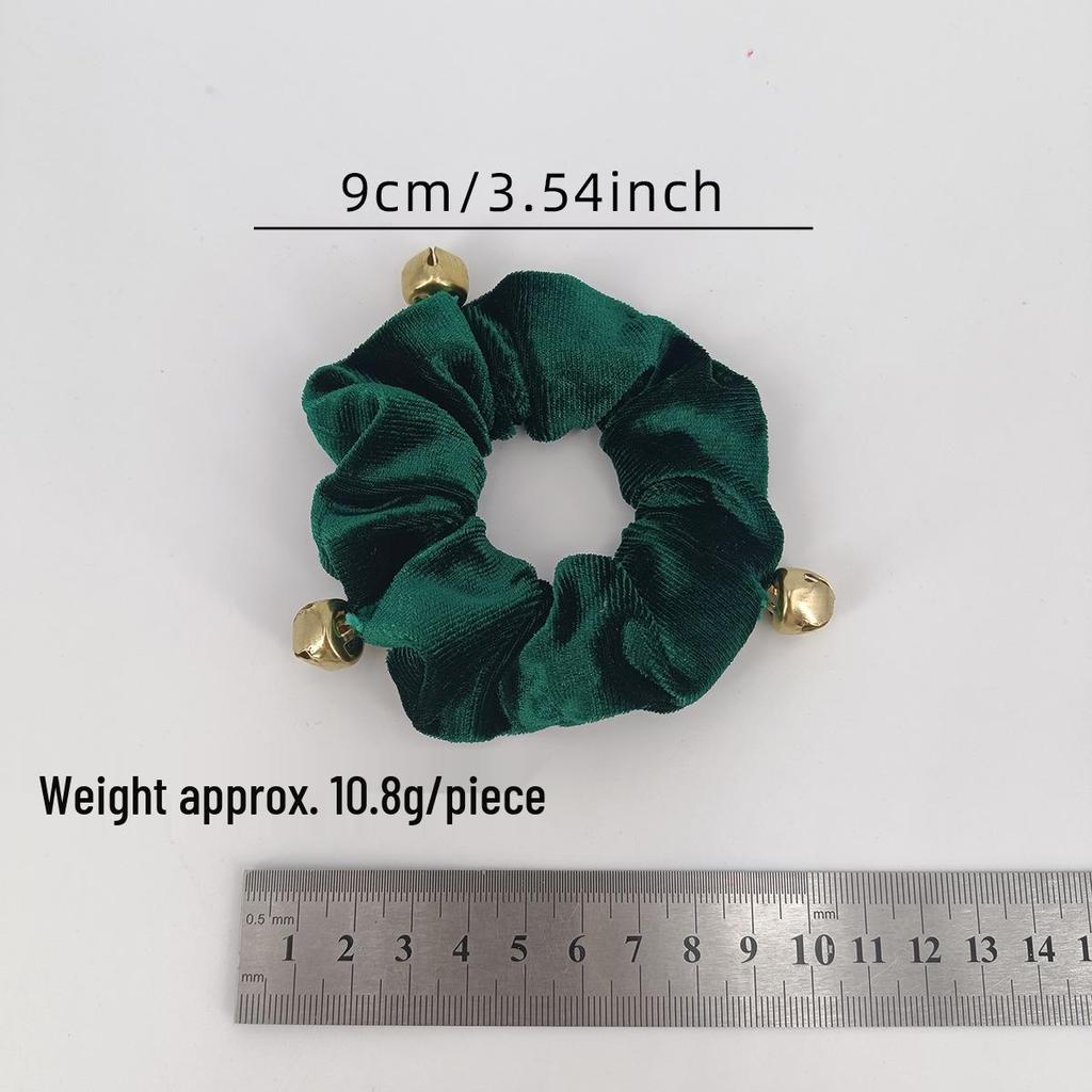 Europeisk och amerikansk julstil sammet klocka scrunchie håraccessoar