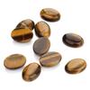 Natural Black Agate Stone Cabochon Tiger Eye Oval Spacers Beads For Handmade Ring Pendant Jewelry Finding Materials