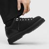 Platform tooling shoes round head hiking shoes men's outdoor derby shoes lace-up heightening British men's shoes-J