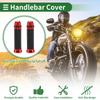 Motoforti Universal Motorcycle Hand Grips Cover Rubber Aluminum Alloy Handlebar Cover for Motorcycle Scooter Bicycle ATV 1pair
