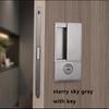 New Style Handleless Flat Lock Modern Bedroom Magnetic Recessed Door Handle Silent Push And Pull Invisible Sliding Door Lock