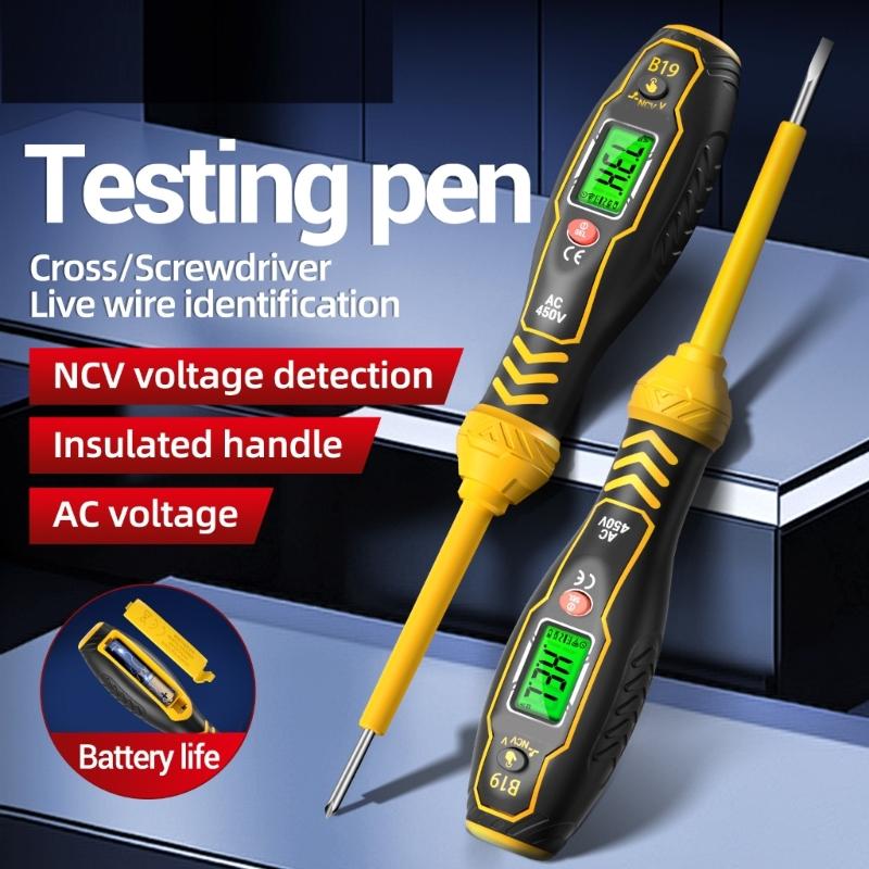 Voltage Tester, Non-Contact Voltage Tester, Electrical Tester, 11V-450V Digital Buzzer Alarm, Live Wire Tester
