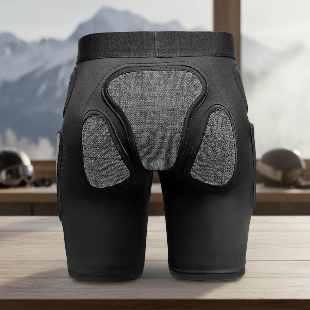 Padded Safety Shorts Stretch Hip Protector Elastic for Skiers
