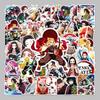 50 Demon Slayer Cartoon Stickers: Waterproof for Suitcases, Scooters, Computers, Tablets, and Water Cups