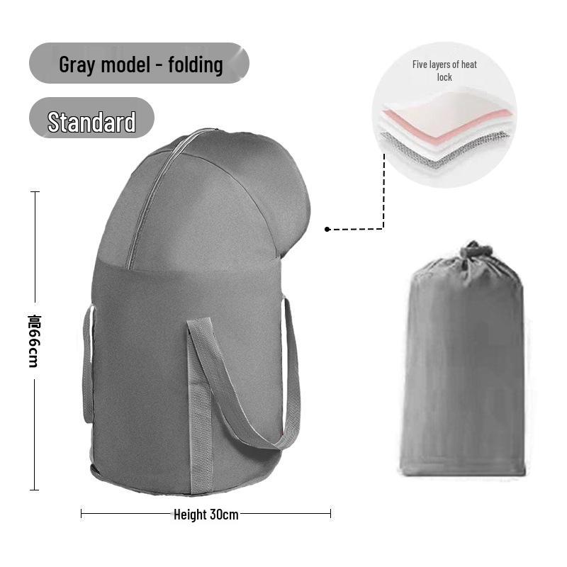 

Портативный складной таз для ножных ванн - Изолированный для домашнего и уличного использования, Ведро для замачивания до середины икры