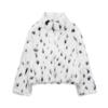 Europe, America, autumn and winter Mao Mao environmental protection artificial hair fox hair leopard print fur coat women's short jacket coat
