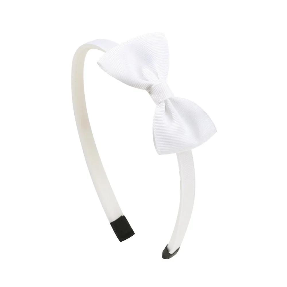1pcs Cute Solid Color Ribbon Handmade Hair Bows Hair Bands for Girls Headband 20 Colors Cute Children Kids Baby Hair Accessories