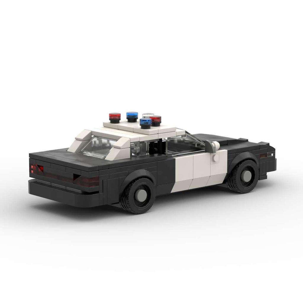 Creative Racing Car Model: DIY MOC Building Blocks Compatible with Lego - Police Car Ornament & Educational Toy