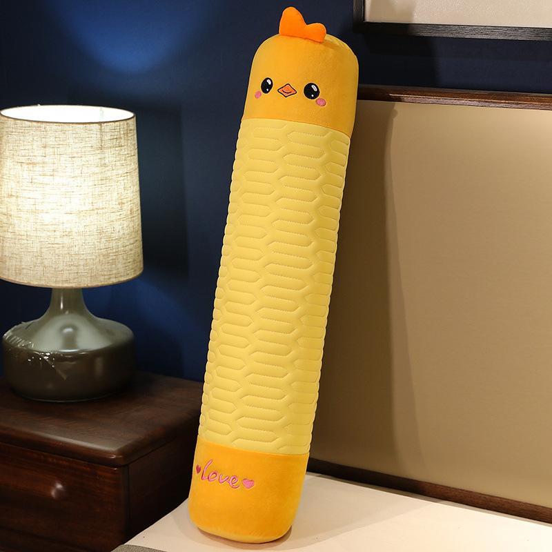 Cartoon Tier Hase Husky Langes Wurfkissen Plüschtier Dinosaurier Puppe Mädchen Schlafen Beruhigende Stoffpuppe