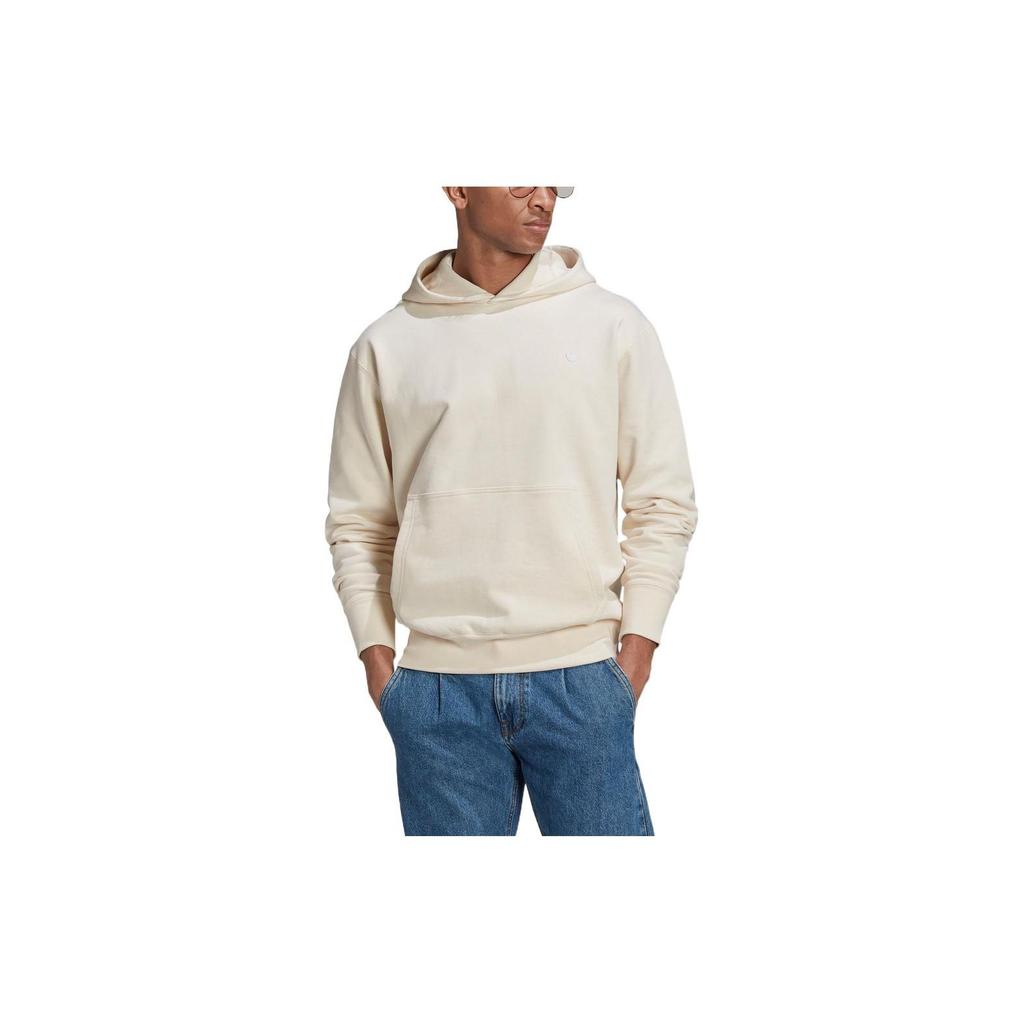 Adidas Originals Trefoil Solid Color Hoodie Unisex Tops Beige GN3385