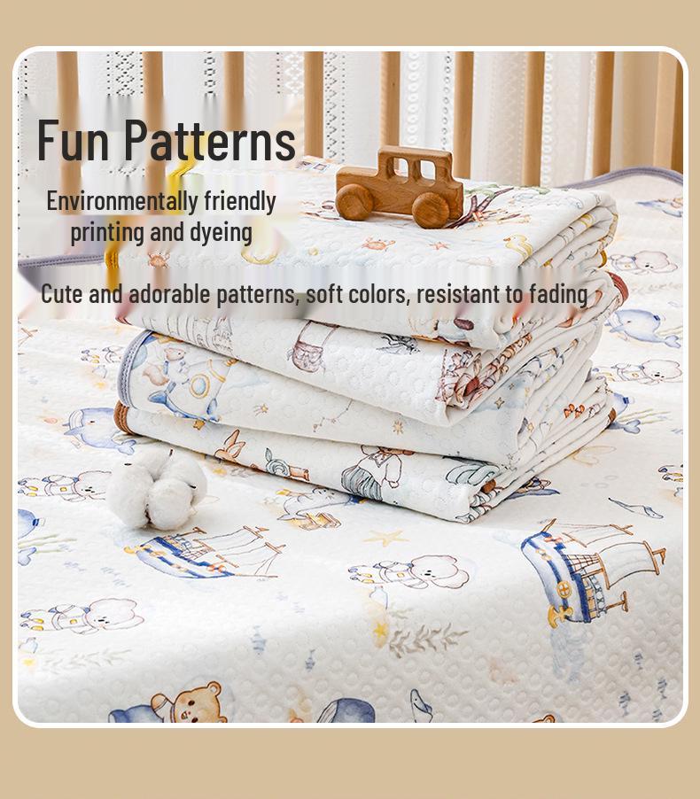 A-class Soft Cotton Leak-Proof Baby Diaper Pad - Machine Washable and Skin-Friendly Crib Mattress.
