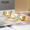 SKMEI 2582 Watch Waterproof Date Fashion Steel Strip Light Luxury Watches Montre Femme Exquisite Square Business Women's Quartz