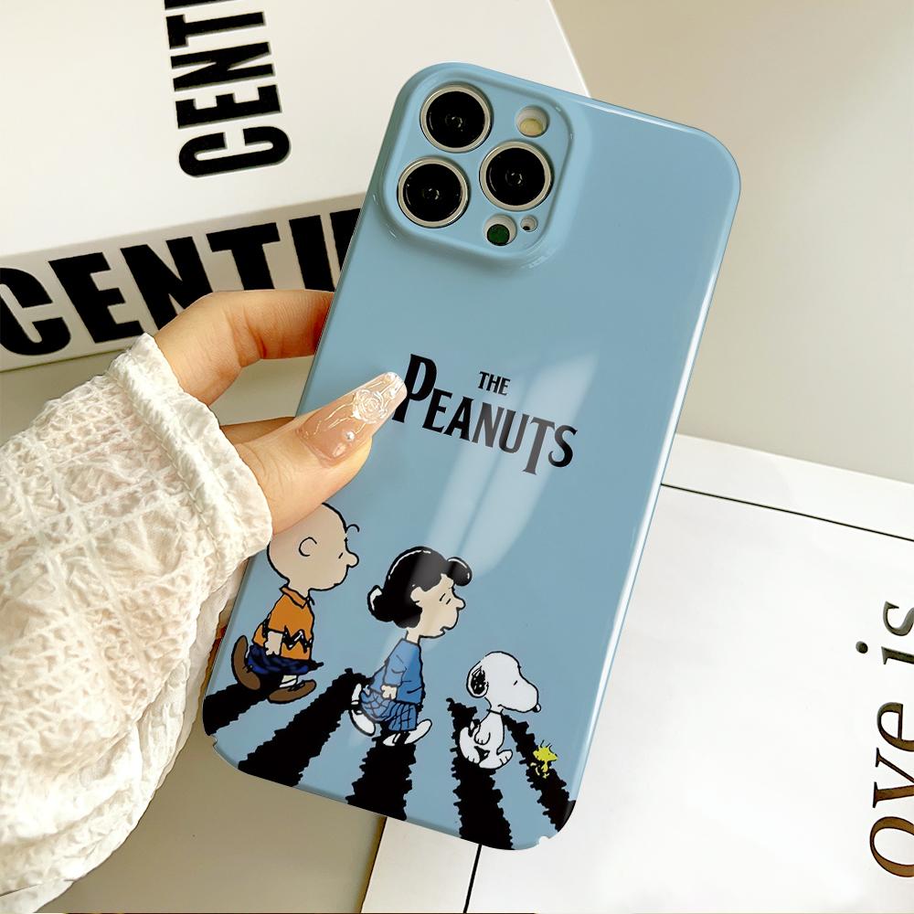 MINISO Cute S-Snoopy Dog Phone Case For IPhone 16 15 14 13 12 11 Plus Pro Max Mini All-inclusive Tough Personalized Cover