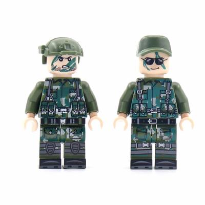2ks/set Kamufláž Vojáci SWAT Vybavení Zbraně Stavebnice Stavebnice Kostky Sady Klasické modely Dětské hračky