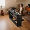 VEVOR Weighted Digital Piano, 88 Keys Fully Weighted, Electric Piano Keyboard with Furniture Stand, Power Adapter, Triple Pedal, 680 Tones