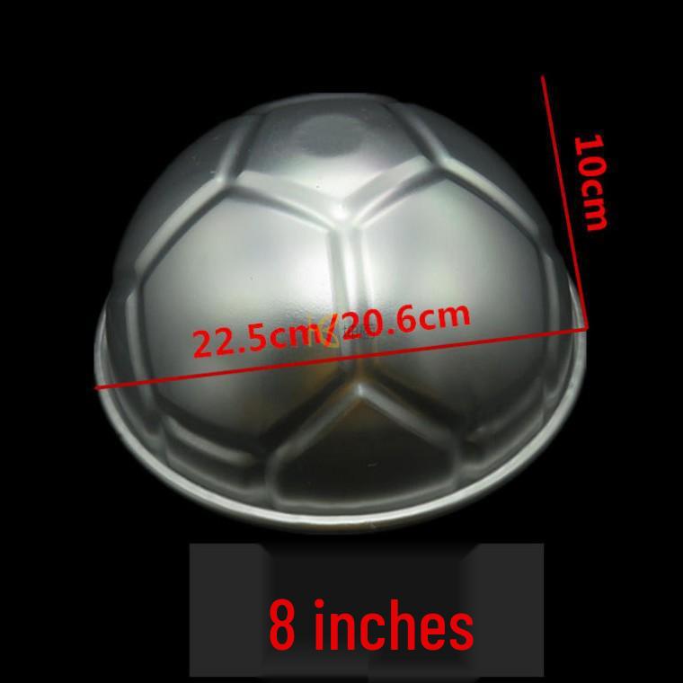 Creative Cartoon Football Cake Mold - 6-Inch & 8-Inch Semi-Circular with Pattern