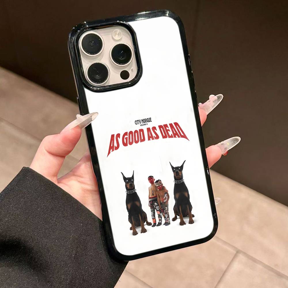 C-City M-Morgue Zillakami Phone Case For Iphone 11 12 13 14 15 Pro Max 17 16 Plus Hard PC+TPU Back Cover