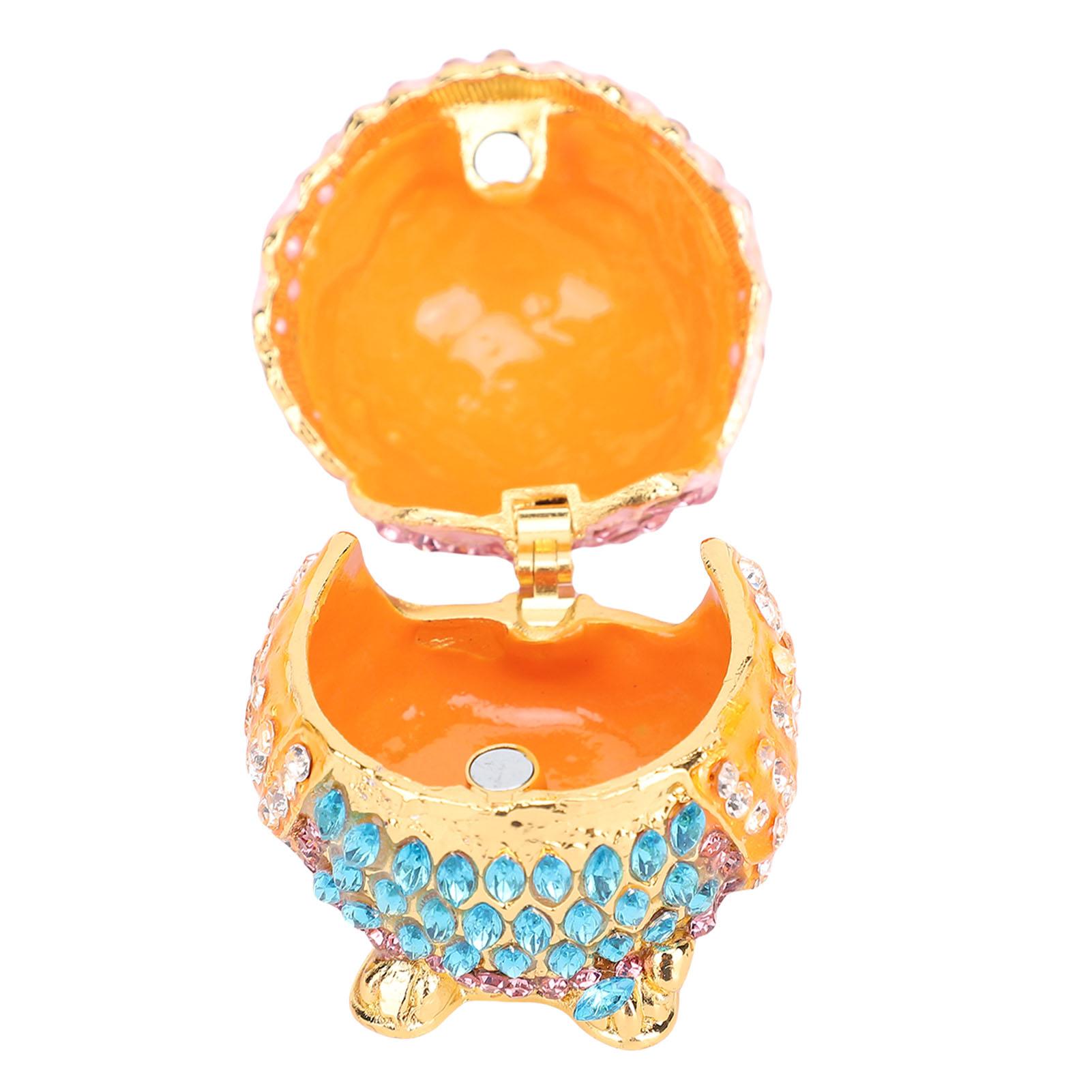 Сова Шкатулка Эмалированная Коллекционная Фигурка Животного Шкатулка для Ювелирных Изделий Подставка для Колец Сплав Цинка Сверкающие Стразы для